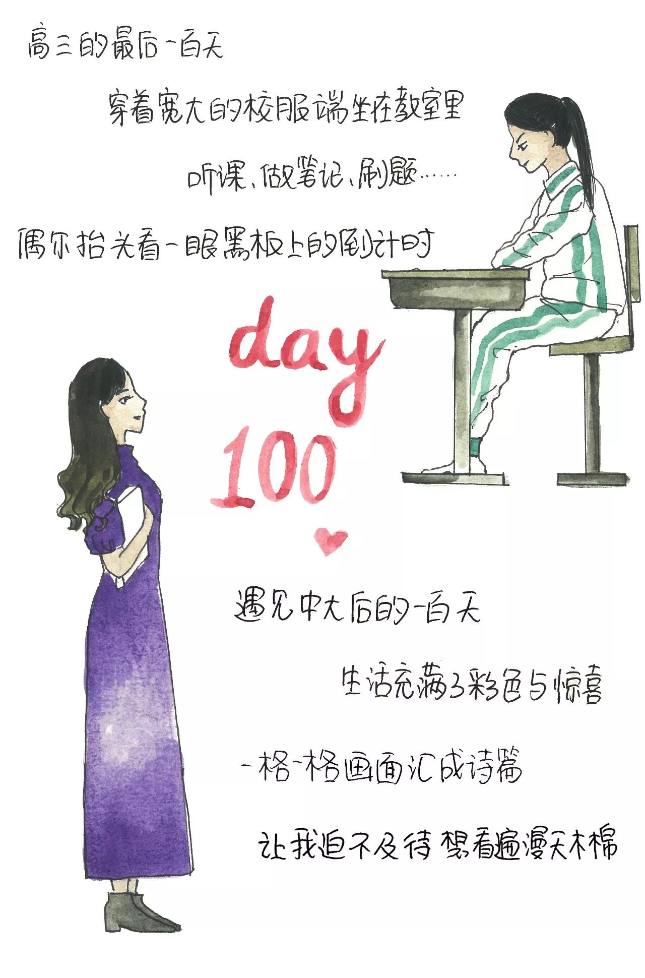 100天后高考，学子们的命运转折点即将来临，你准备好迎接挑战了吗？